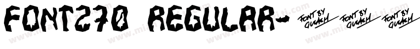 Font270 Regular字体转换
